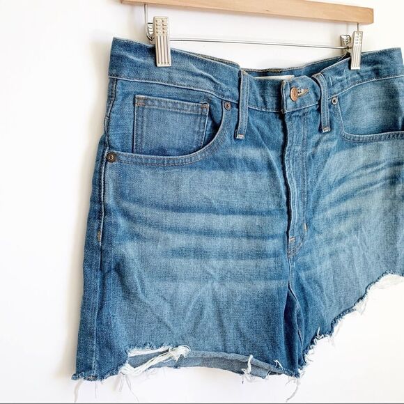 Madewell The Perfect Jean Short Medium Wash Size 30 High Rise Denim Blue - Picture 4 of 8